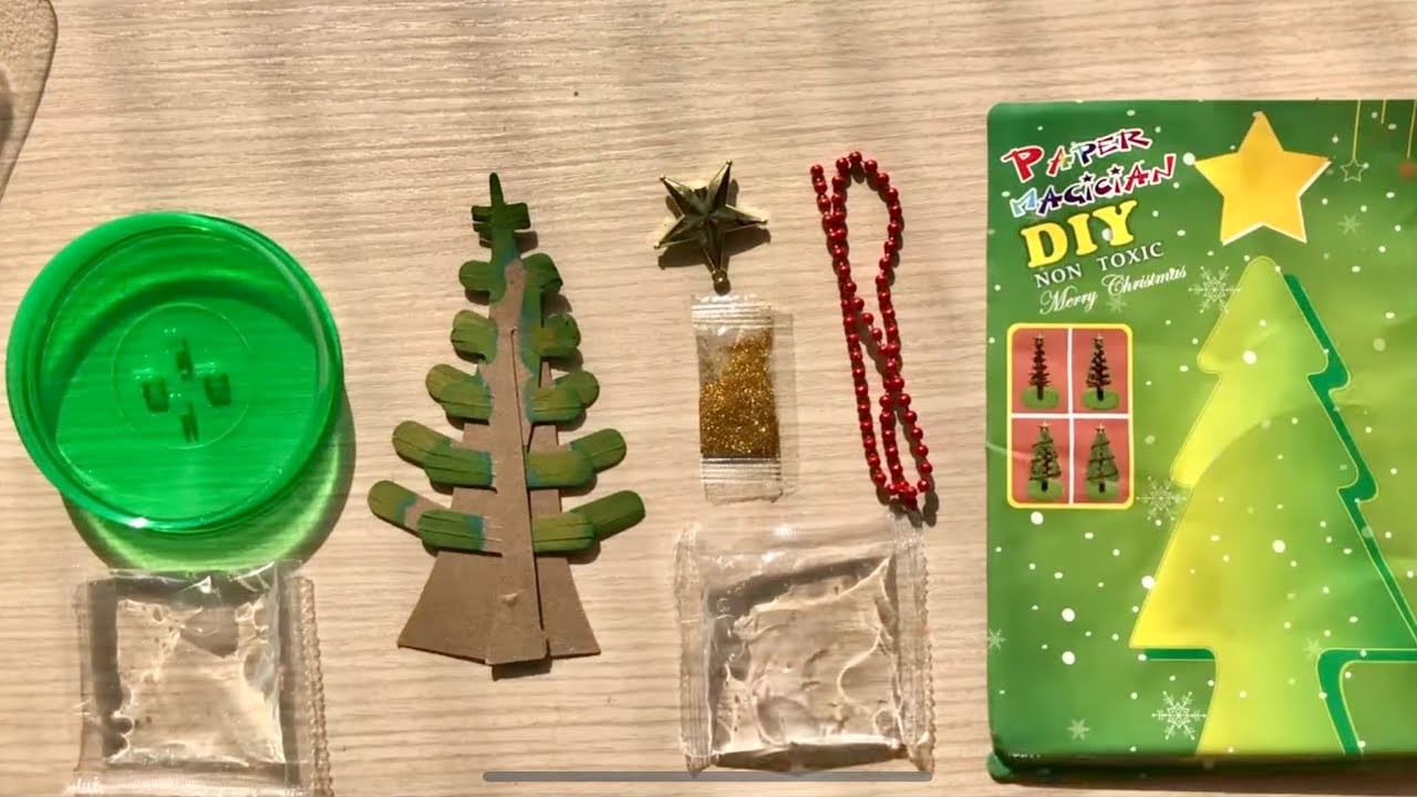 Mước ma thuật làm cây thông nở hoa thần kì - DIY magic christmas tree funny (Chim Xinh channel)