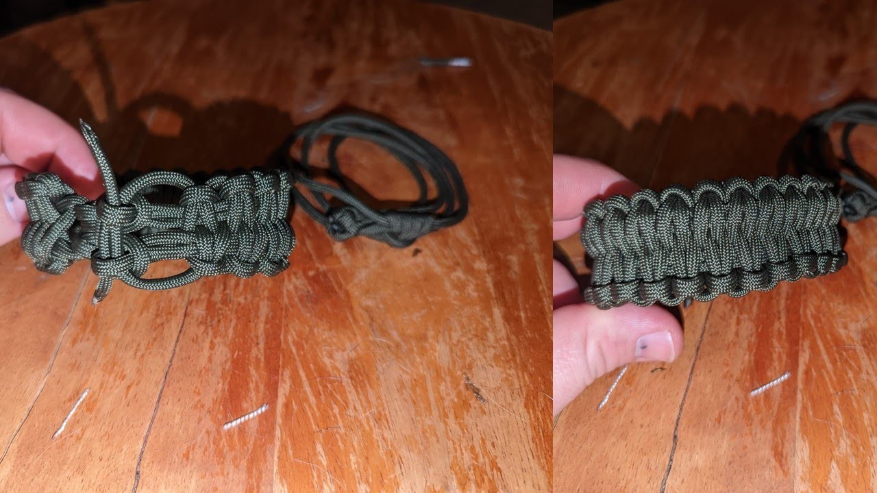 Parathings' bracelet. easy to unravel turns into handcuffs or tourniquet using a Prusik Knot. DIY