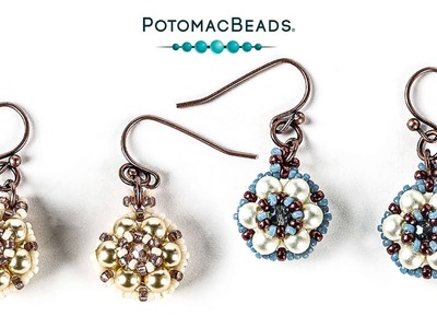 They are Simple Pearl Earrings - DIY Jewelry Making Tutorial by PotomacBeads