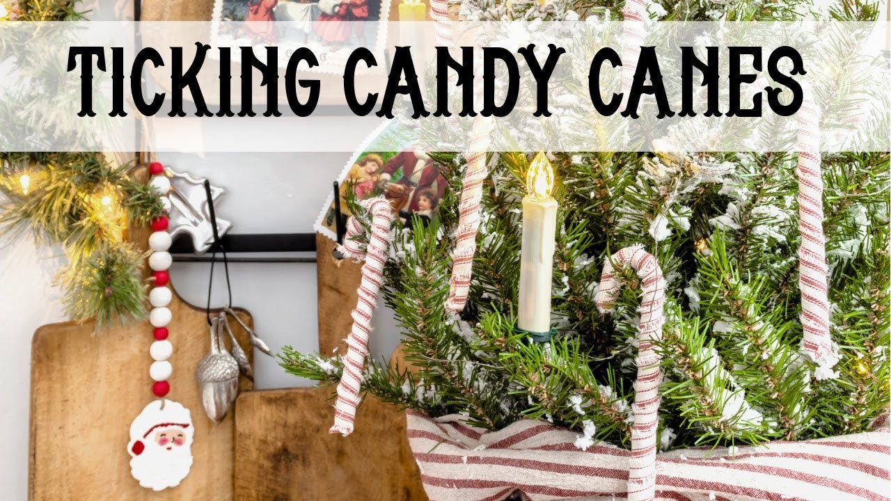 Ticking Stripe Chunky DIY Candy Canes