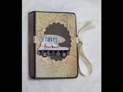 Travel Themed Mini Scrapbooking Album