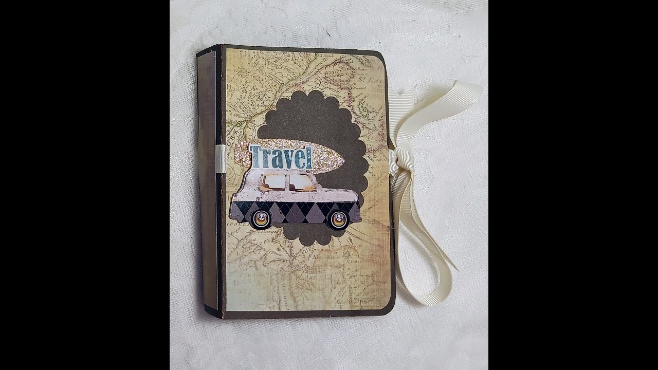 Travel Themed Mini Scrapbooking Album