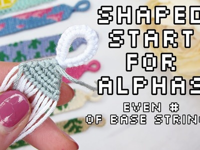 Triangle shaped start for alphas | even # of base strings | VLATKAKNOTS TUTORIALS