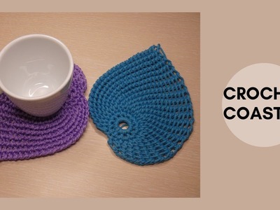 Amazing coaster in shape of leaf crochet.free tutorial