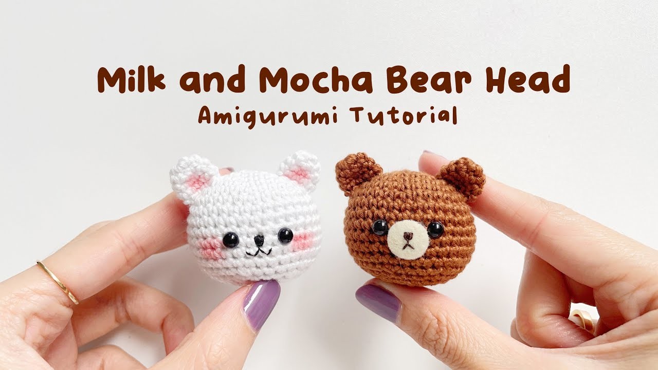 Bear Head Amigurumi Crochet Tutorial | Step by Step | FREE PATTERN