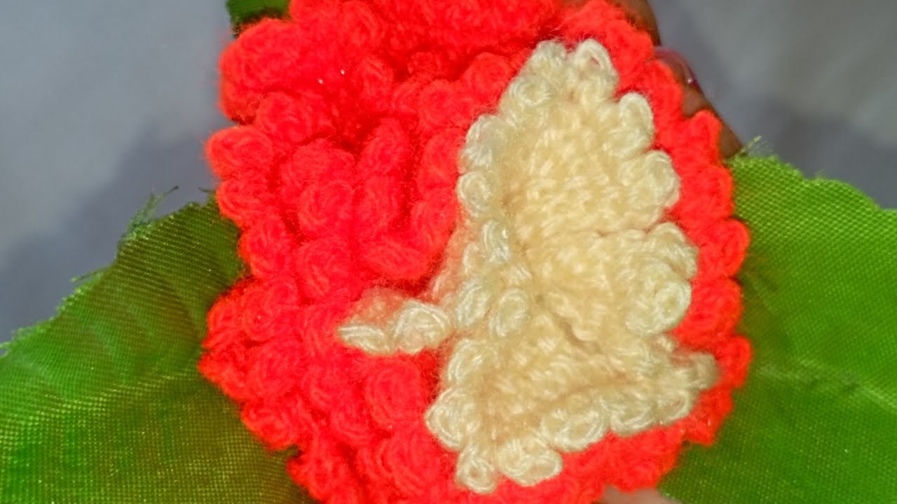 Crochet : Amazing Very Easy knitting crochet Flower Making