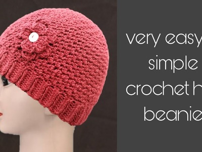 Crochet beanie hats for ladies.crochet cap hat.crochet hat for beginners.