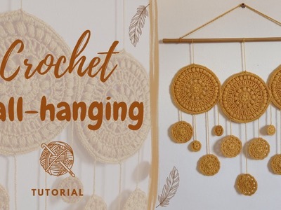 Crochet boho style wall hanging || Tutorial || decor || how to make