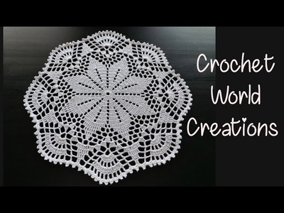 Crochet Doily | Beautiful Crochet Pattern| Step by Step Instructions #crochet #thalposh #doily