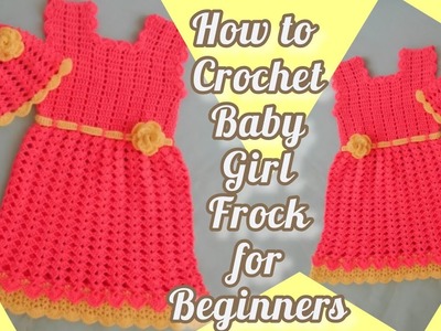 Crochet Frock pattern for baby girl | How to crochet baby girls dress for beginners very easy 2023