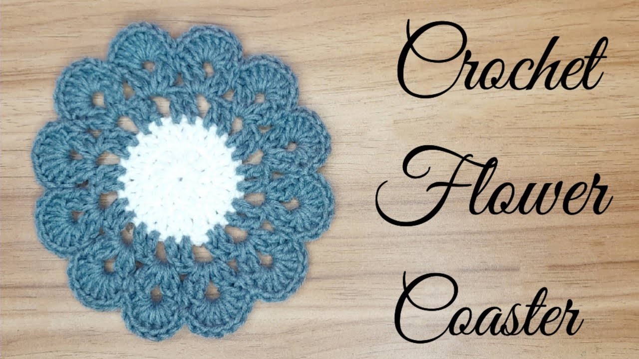 CROCHET: how to crochet a coaster | Rose Crochet & Craft