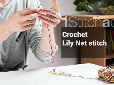 Crochet Lily  Net Stitch -  Learn 1 crochet stitch a day