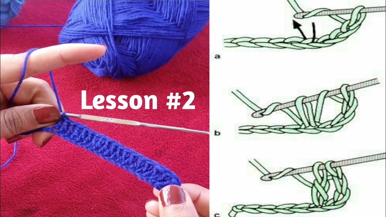 Crochet Project For Beginners - Lesson # 2 - Crochet Class