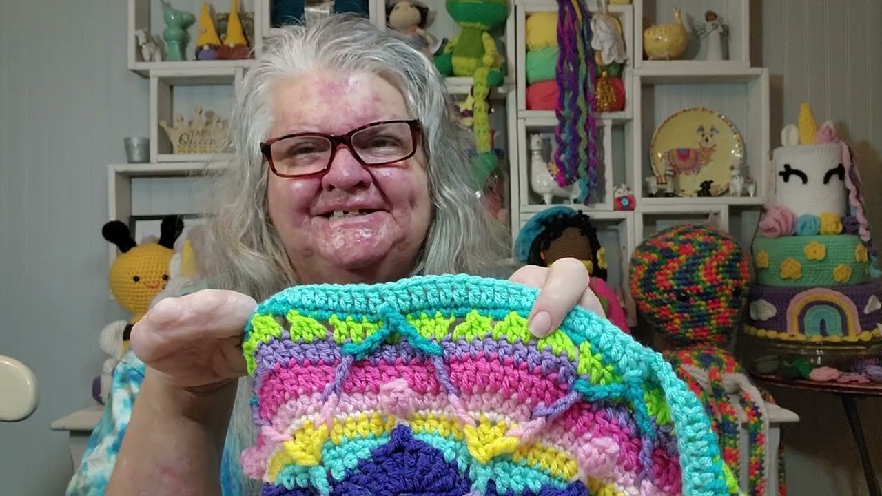 Crochet Sophie's Universe Blanket Part 3 * Scleroderma Skin Issues