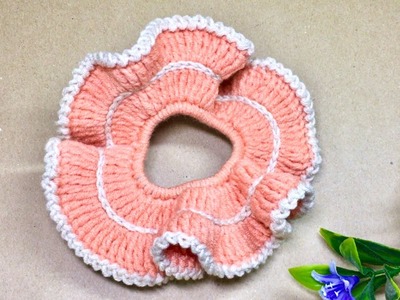 Cute and easy Scrunchies crochet for beginner crochet