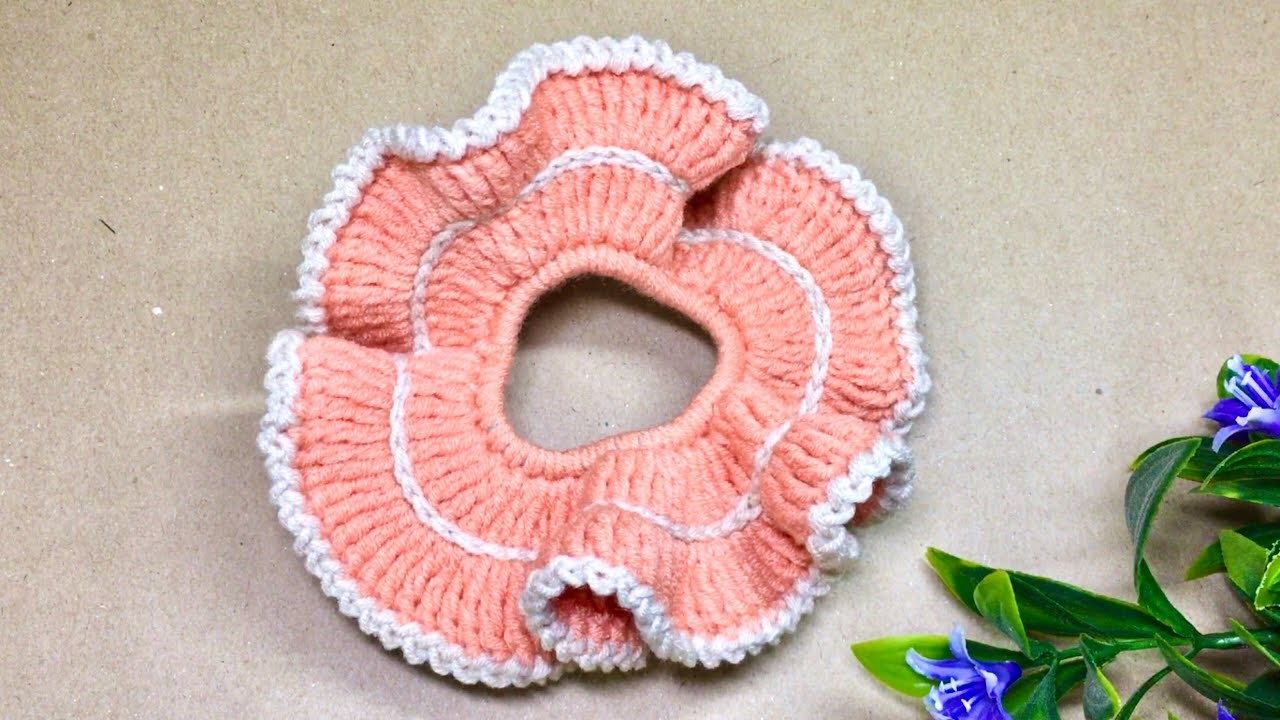 Cute and easy Scrunchies crochet for beginner crochet