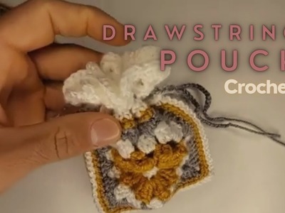 DIY Crochet drawstring pouch small very easy | Free crochet pattern | drawstring Mini bag