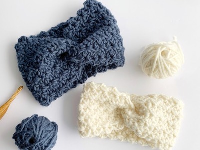 Easy Chunky Crochet Headband Free Crochet Pattern in 3 Sizes