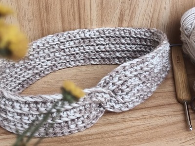 Easy Crochet Headband Tutorial | How To Crochet Headband