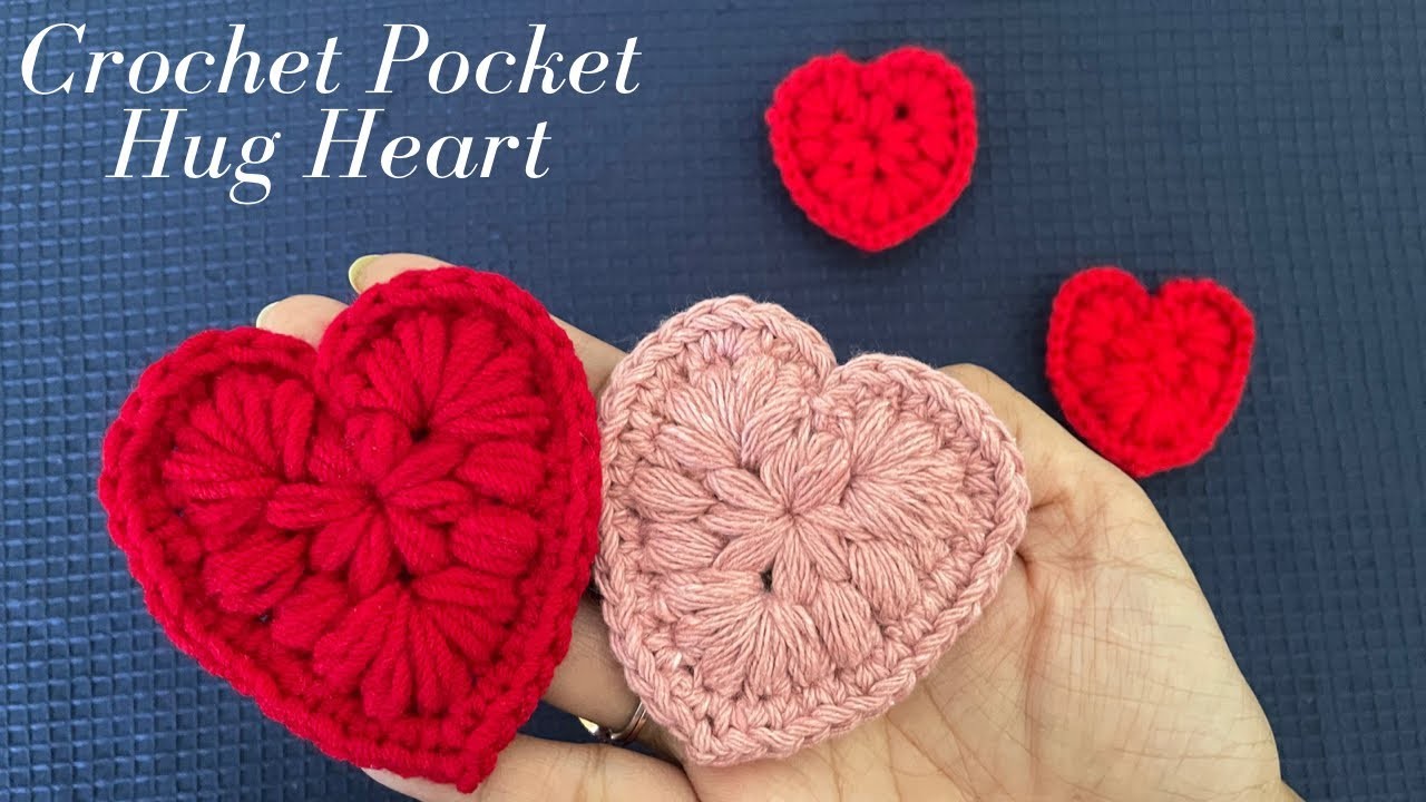 EASY Crochet Pocket Hug Heart Tutorial