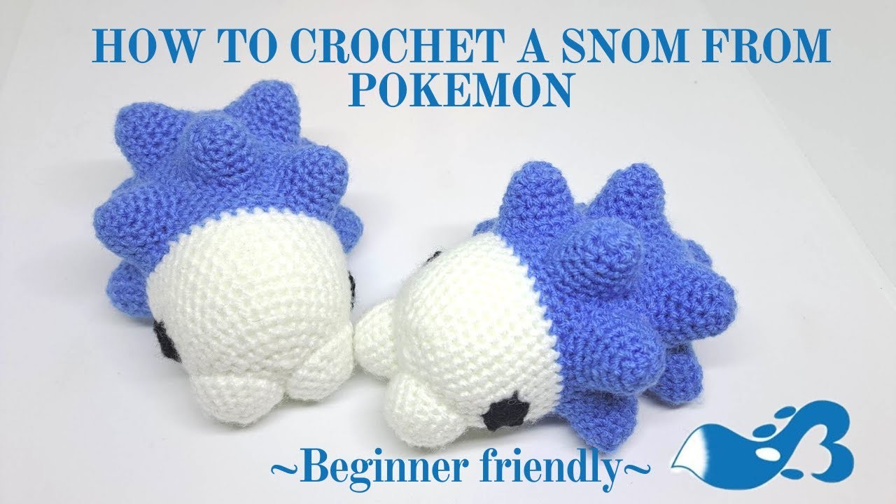 Free Crochet Pattern: Snom from Pokémon | Beginner friendly guide to making a Snom amigurumi Pokémon