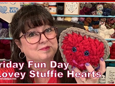 FRIDAY FUN DAY Lovey Stuffie Heart Crochet Pattern #crochet #crochetvideos