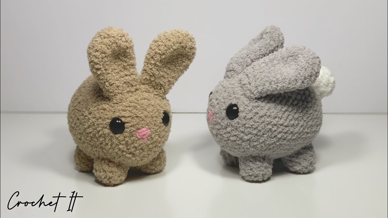 How to crochet a bunny plushie????????| Part 1 of 2 | Legs-Tail-Ears | Crochet It