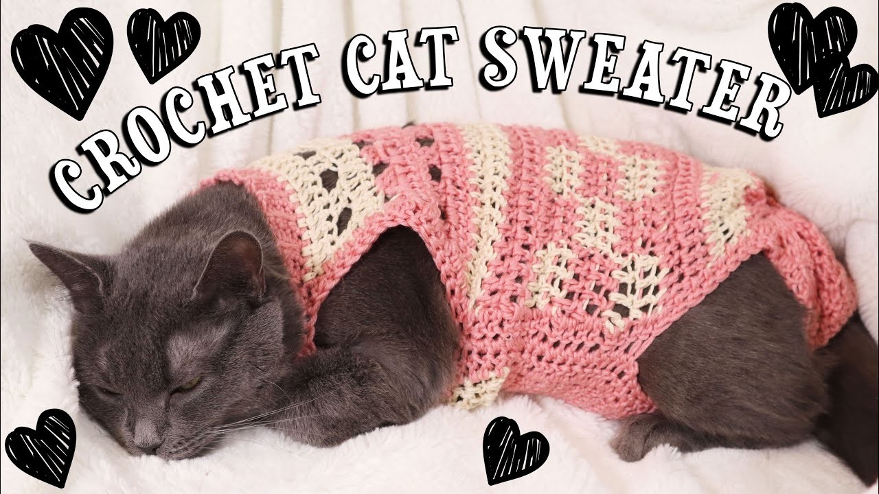 How to Crochet a Cat Sweater- easy crochet sweater for spay & neuter | Last Minute Laura