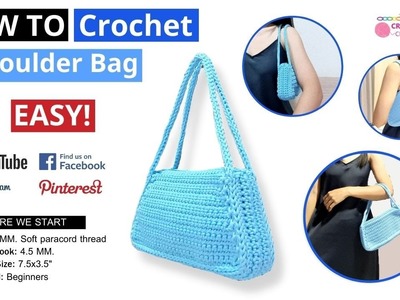 How To Crochet A Shoulder Bag Simple Crochet Pattern Perfect For All Crochet BEGINNERS 2023