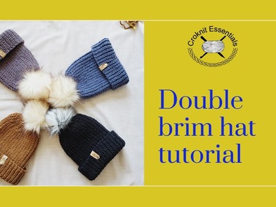 How to Crochet Easy Crochet Beanie- Family beanie tutorial, DIY