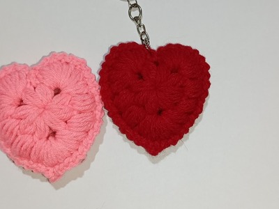 How to Crochet Heart.Amigurumi Heart.Valentine's Day Special Gift.Crochet Keychain @inducreation15