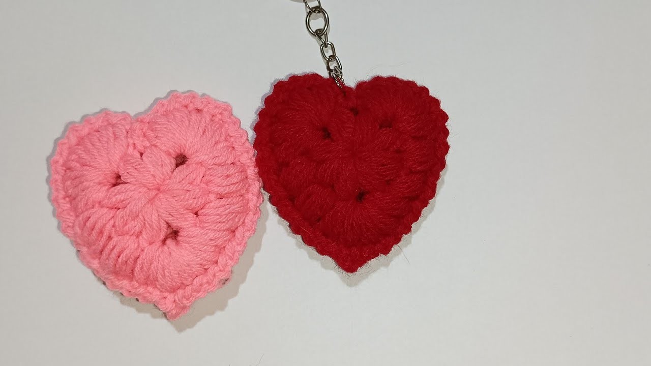 How to Crochet Heart.Amigurumi Heart.Valentine's Day Special Gift.Crochet Keychain @inducreation15