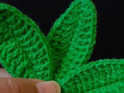 How to crochet leaves.crochet for beginners.very easy and useful #crochetforbeginner #easycrocheting
