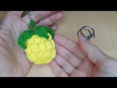 How to crochet pineapple medal keys pattern,soo easy crochet tutorial