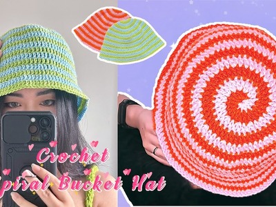 How to Crochet Spiral Bucket Hat