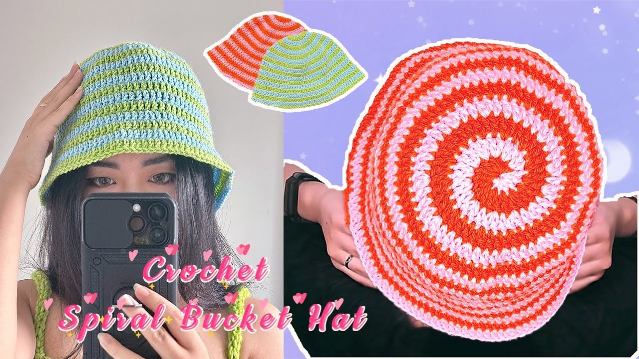 How to Crochet Spiral Bucket Hat