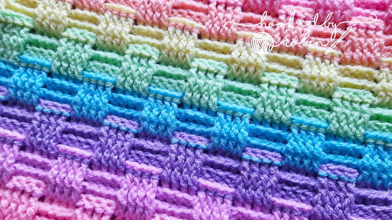 How to Crochet the Basketweave Stitch ????