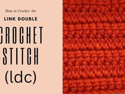 How to Crochet the Link Double Crochet Stitch | Learn to Crochet | Crochet Tutorial
