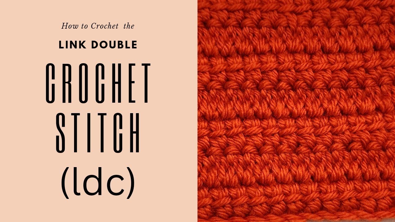 How to Crochet the Link Double Crochet Stitch | Learn to Crochet | Crochet Tutorial