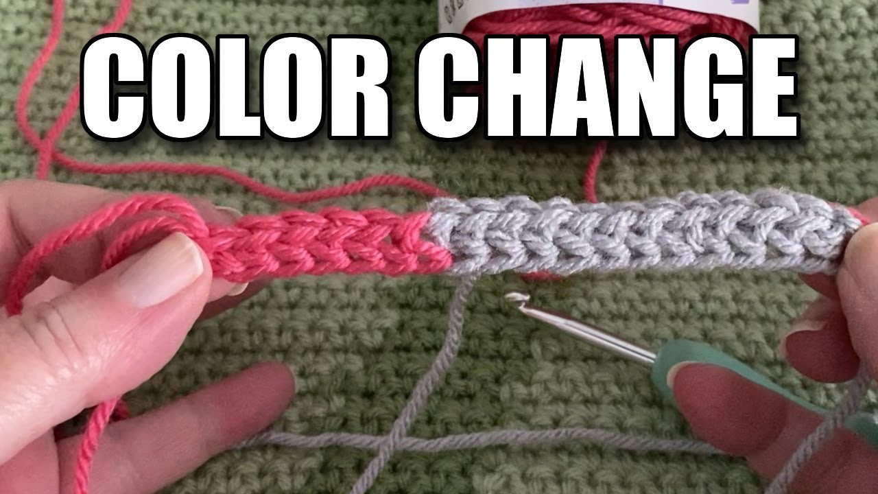 How to Transform Your Crochet Projects in SECONDS | Color Change Foundation Single Crochet Tutorial