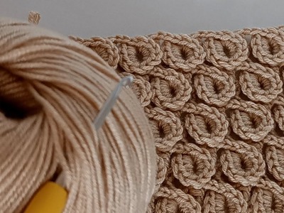 I love this model! New crochet design! Winter blanket, scarf, bag pattern