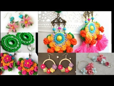 Latest Style Crochet Ear RingS Collection || Very Unique & Beautiful Ear Ring Designs || #earrings