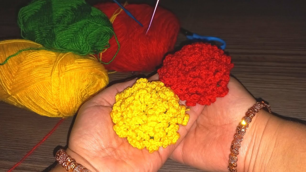 Learn how to crochet a beautiful flower in 5 mint |Aaina Zubair #subscribe #crochet #viral