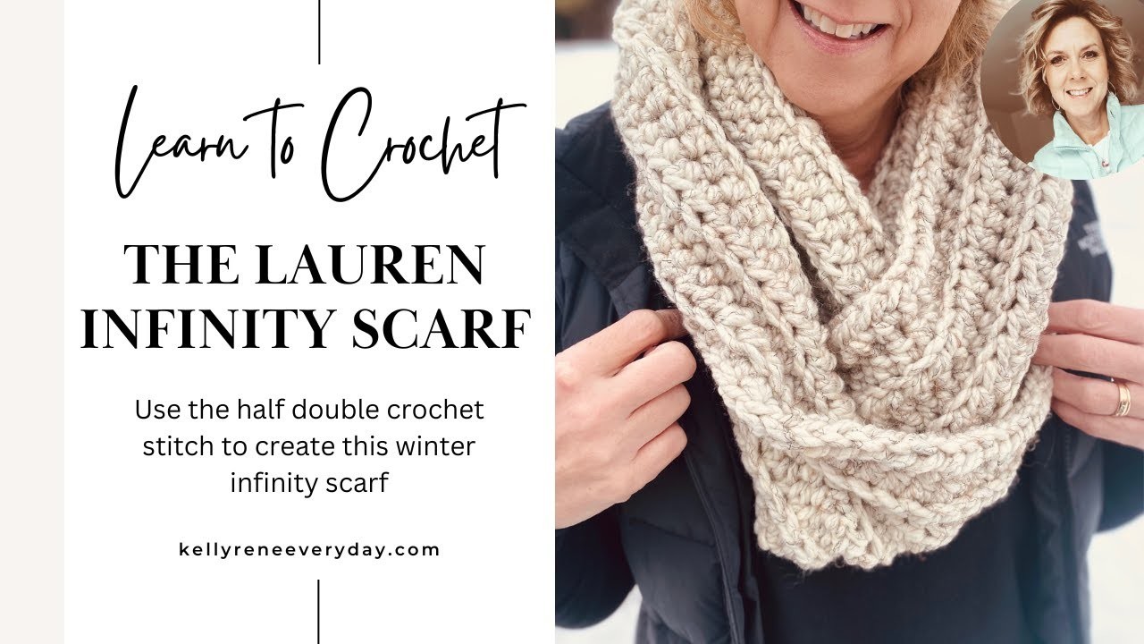 Learn to Crochet: The Lauren Infinity Scarf