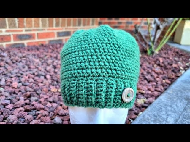 Linked Double Crochet Beanie