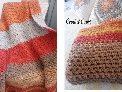 MANTA A CROCHET ????❄️#crochet #puntocrochet #mantatejida