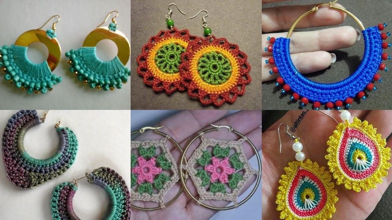 Most Beautiful Fun Crochet Patterns Crochet Earrings Designs For Women Collection 2023