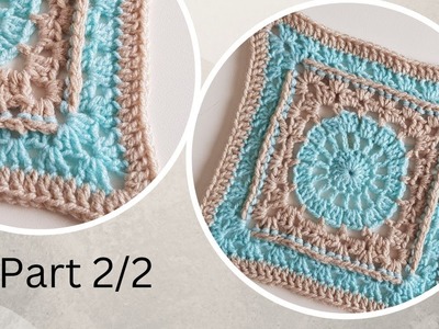 Part 2.2 Crochet Afghan square 20cm.8'