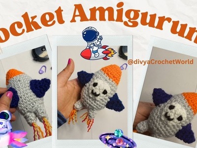 Rocket amigurumi #trending  #crochet #amigurumis  #viral #rocket  #handmade  #crochetpattern  #cute