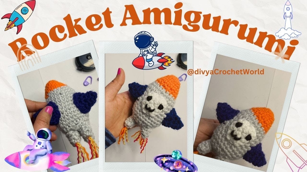 Rocket amigurumi #trending  #crochet #amigurumis  #viral #rocket  #handmade  #crochetpattern  #cute